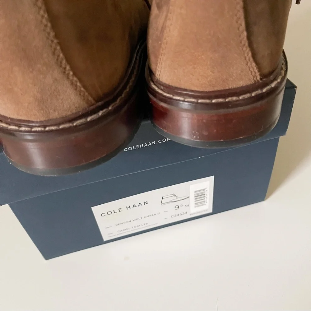 Cole Haan Benton Welt Chukkas In Camel